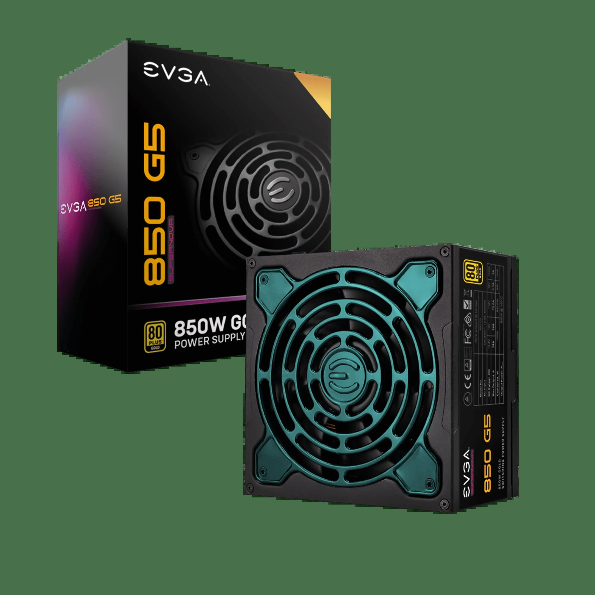 Nguồn PC EVGA SuperNOVA 850 G5 - 80 Plus Gold - Full Modular - New