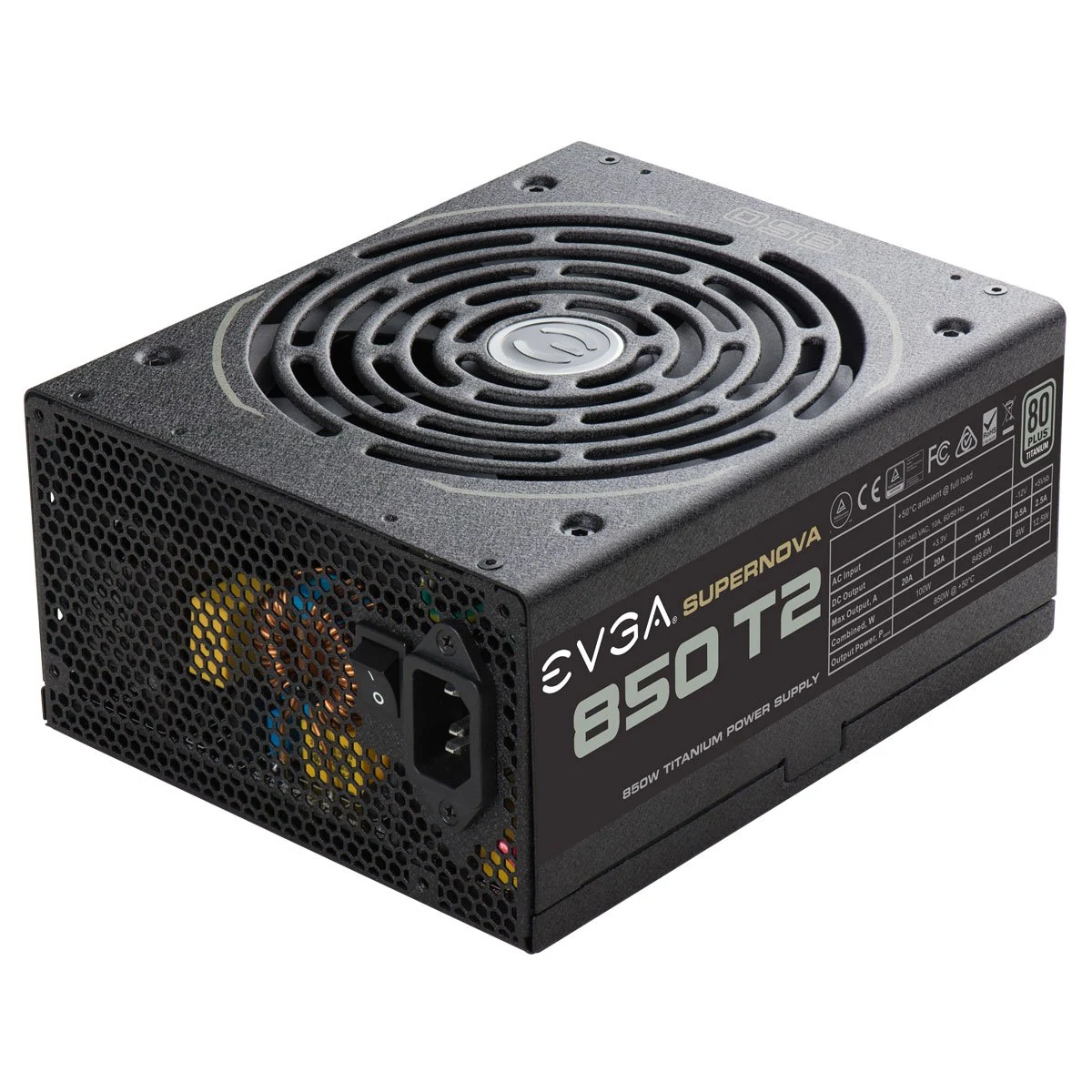 Nguồn PC EVGA SuperNOVA 850 T2 - 80 Plus Titanium - Full Modular - New