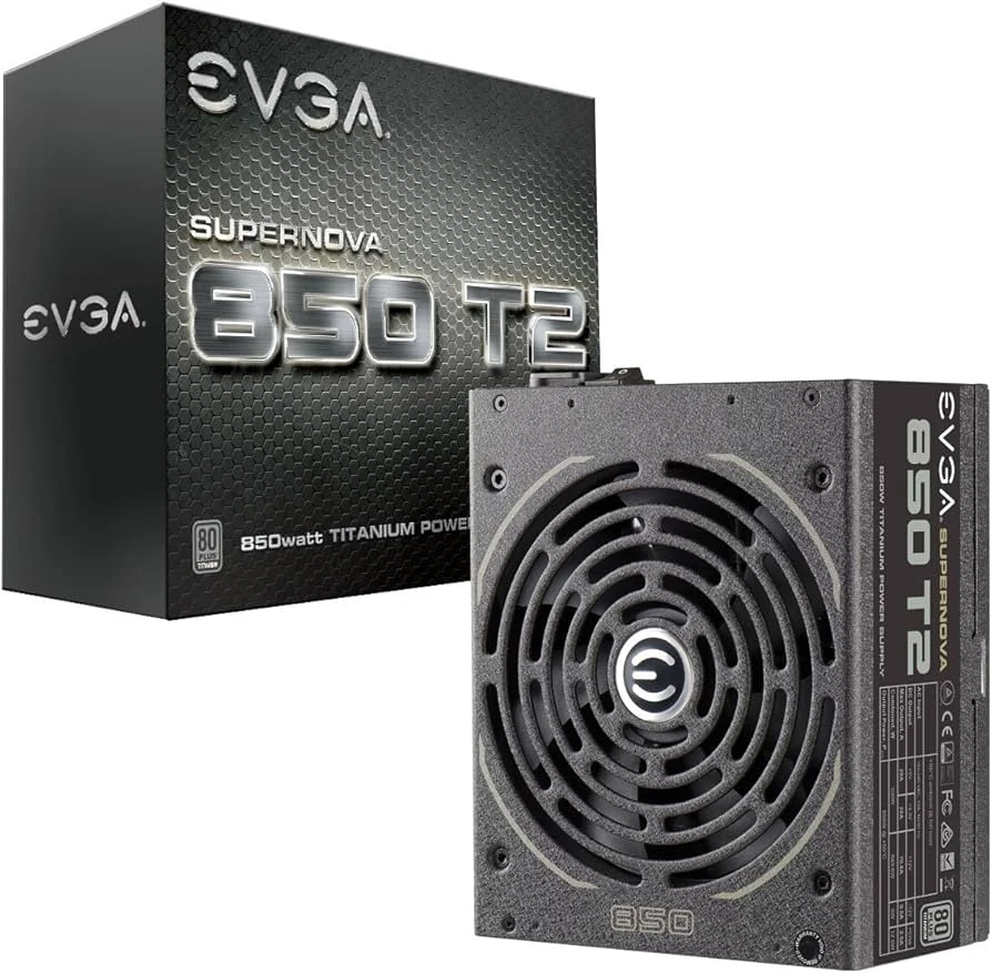 Nguồn PC EVGA SuperNOVA 850 T2 - 80 Plus Titanium - Full Modular - New