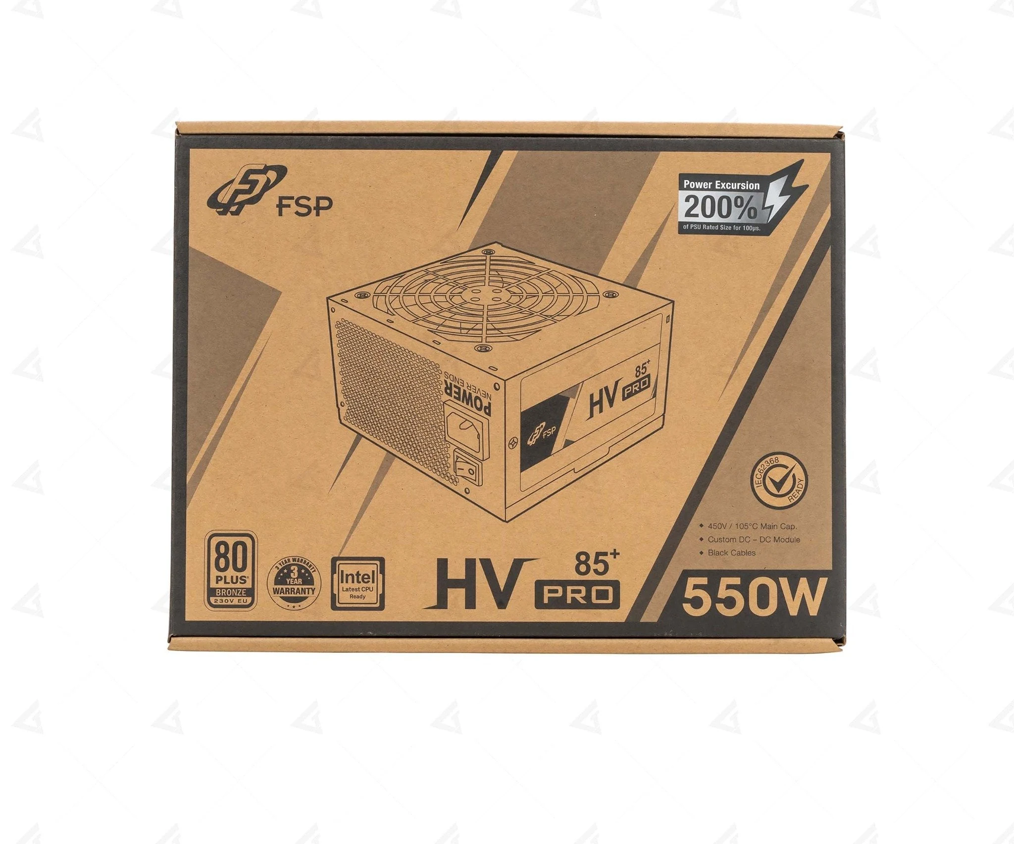 Nguồn PC FSP HV PRO 550W - 80 Plus Bronze - Non Modular - New