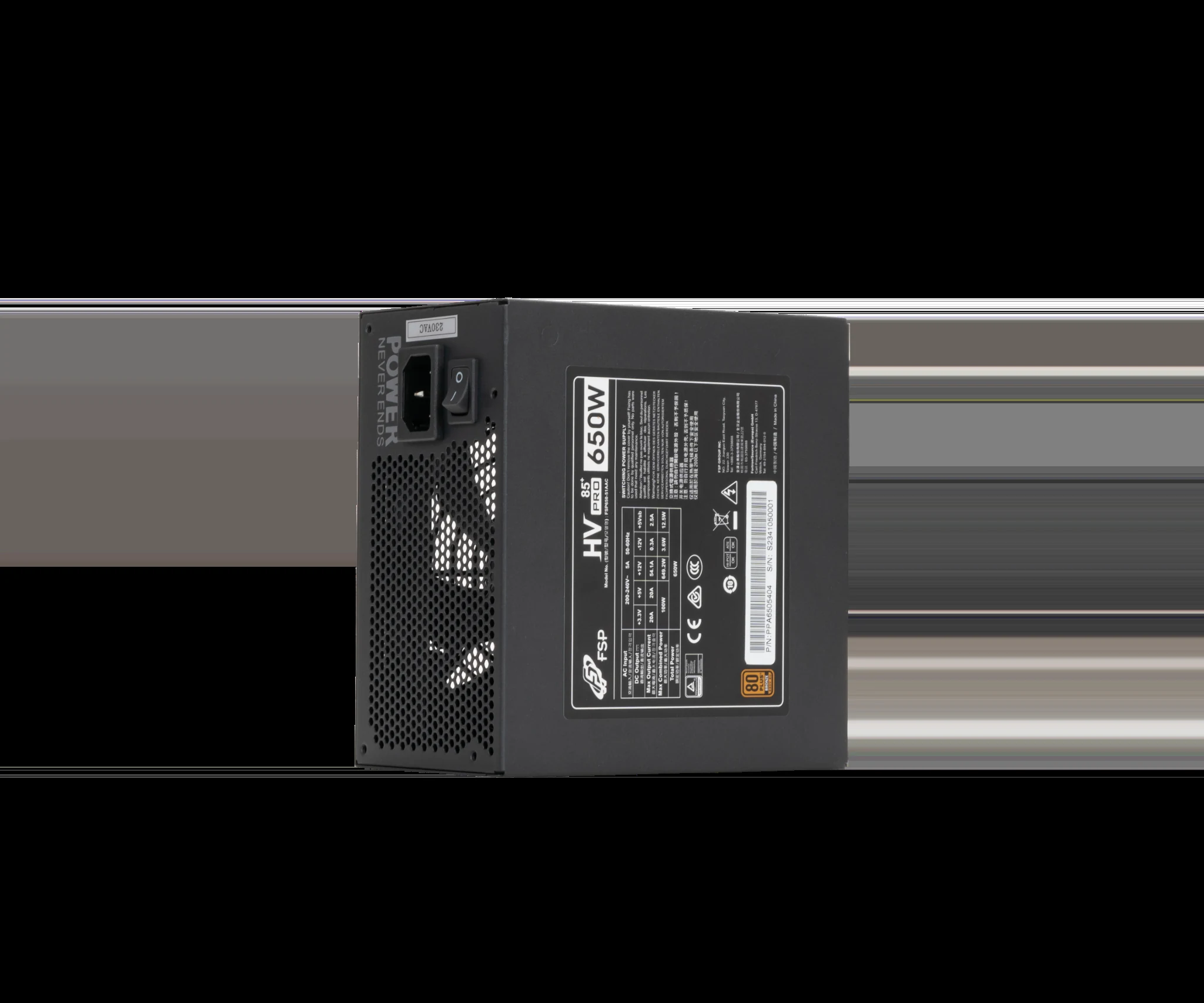Nguồn PC FSP HV PRO 650W - 80 Plus Bronze - Non Modular - New