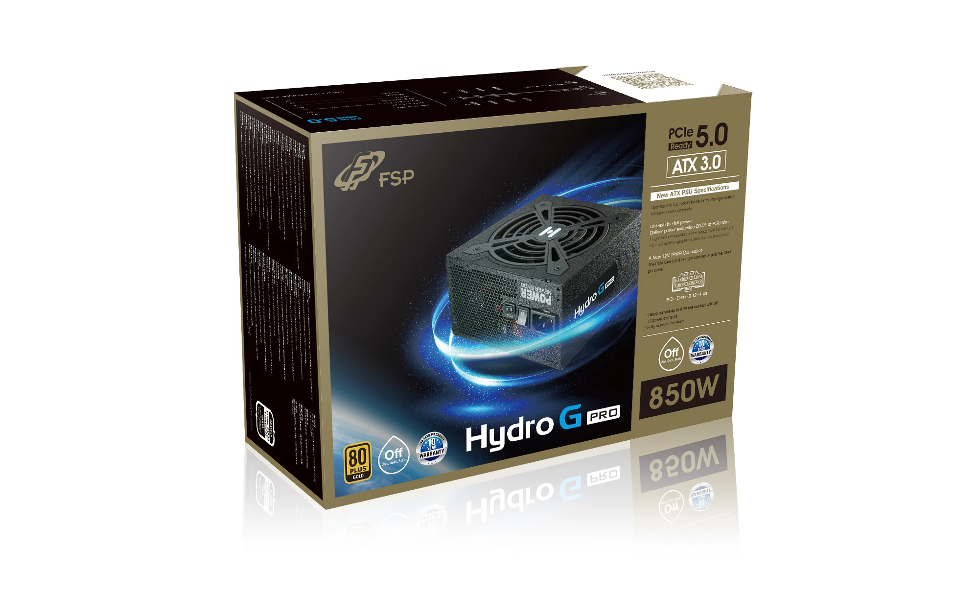 Nguồn PC FSP Hydro G PRO ATX 3.0 1000W - 80 Plus Gold - Full Modular - New