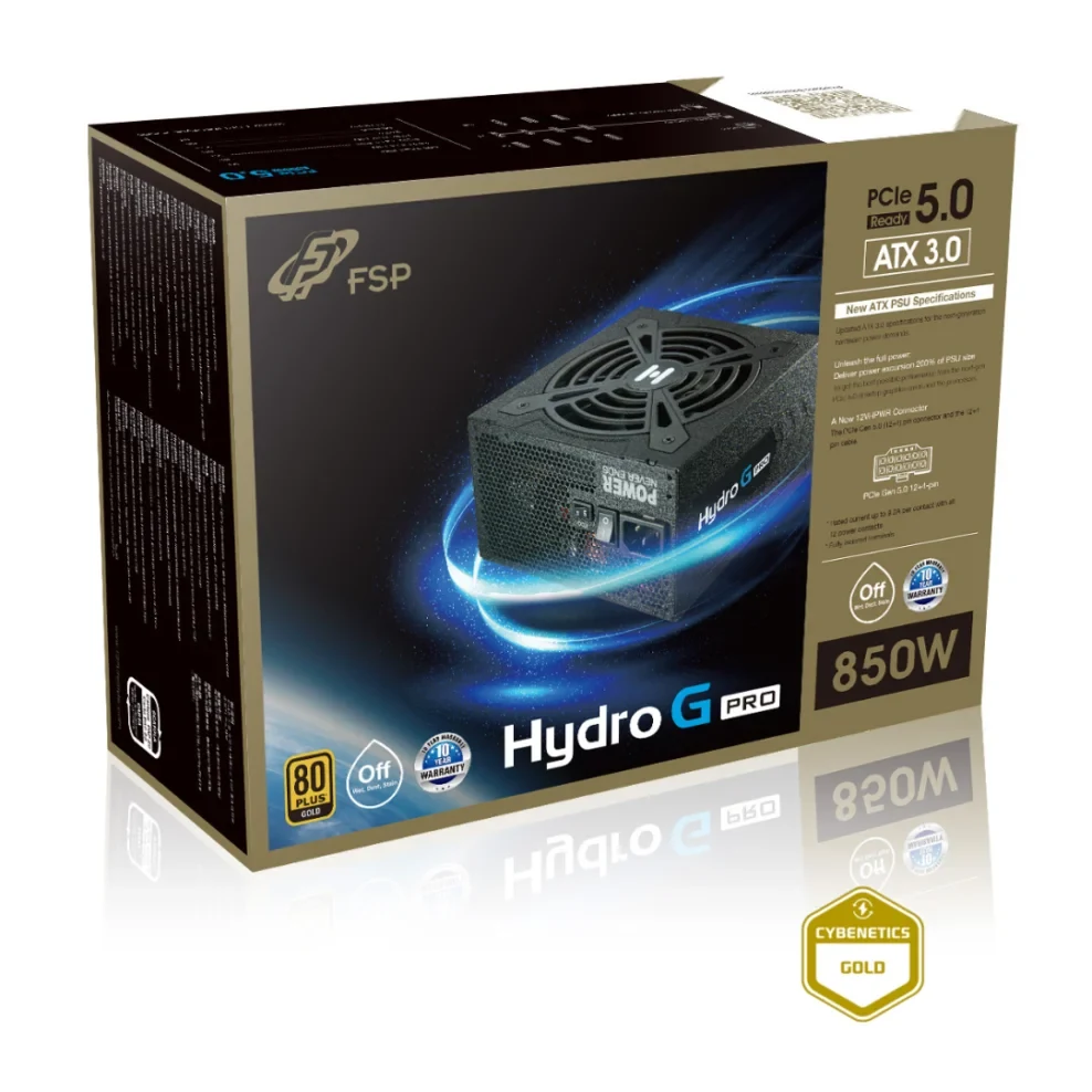 Nguồn PC FSP Hydro GT PRO 850W - 80 Plus Gold - Full Modular - New