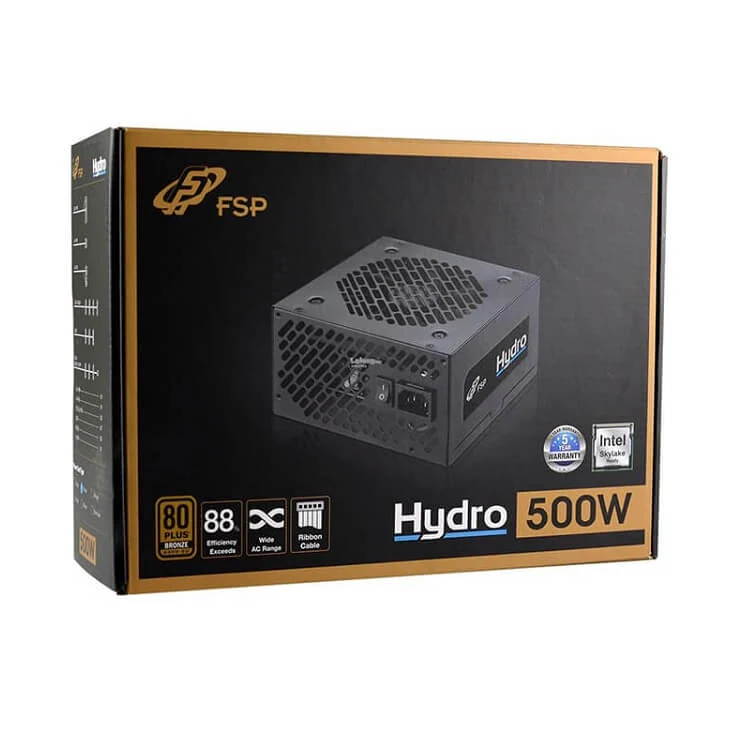 Nguồn PC FSP Hydro K 500W - 80 Plus Bronze - Non Modular - New