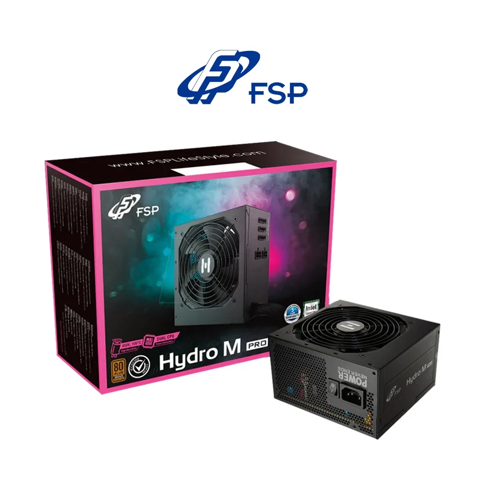 Nguồn PC FSP Hydro M PRO 600W - 80 Plus Bronze - Semi Modular - New