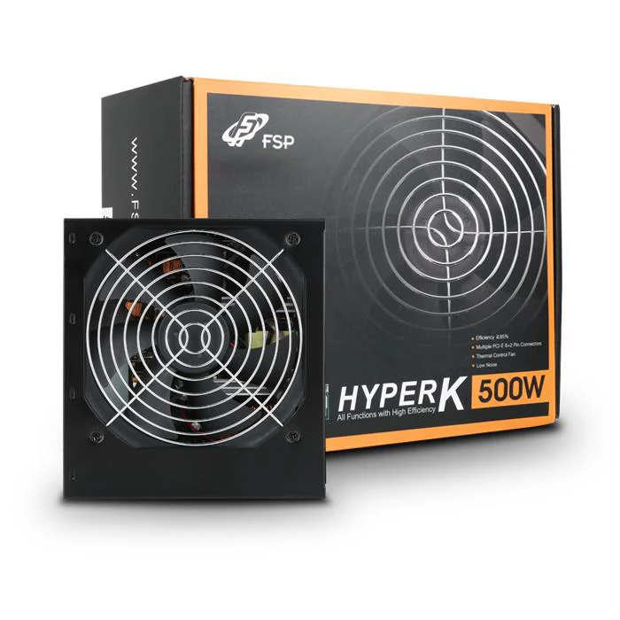 Nguồn PC FSP HYPER K 500W - 80 Plus White - Non Modular - New