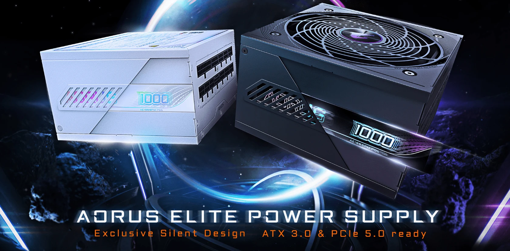 Nguồn PC GIGABYTE AORUS Elite P1000W - 80 Plus Platinum - Full Modular - New