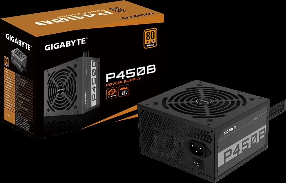 Nguồn PC GIGABYTE P450B - 80 Plus Bronze - Non Modular - New