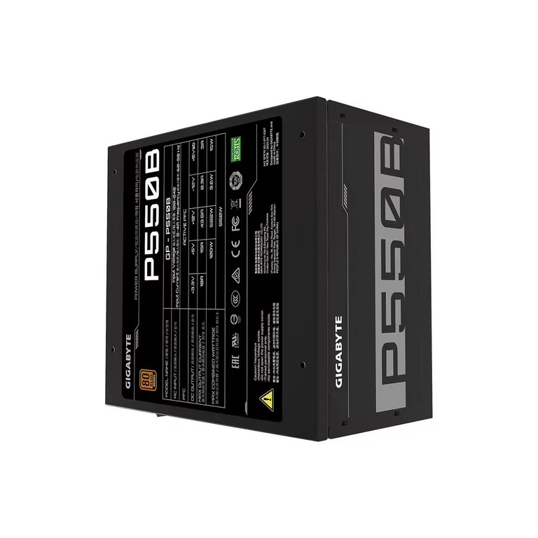 Nguồn PC GIGABYTE P550B - 80 Plus Bronze - Non Modular - New