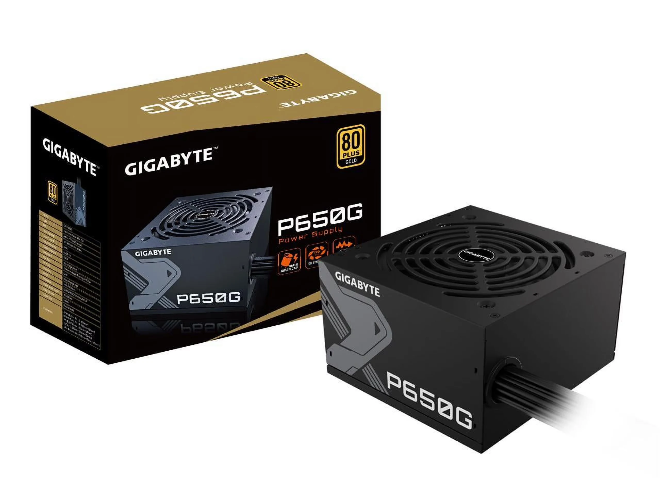 Nguồn PC GIGABYTE P650G - 80 Plus Gold - Non Modular - New