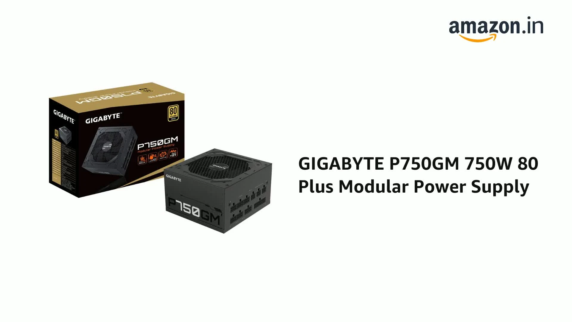 Nguồn PC GIGABYTE P750GM - 80 Plus Gold - Full Modular - New