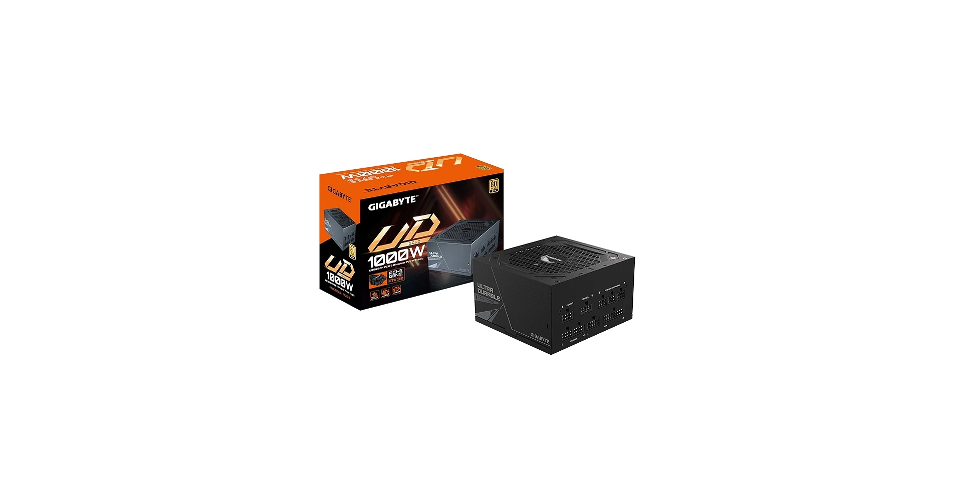 Nguồn PC GIGABYTE UD1000GM PCIE 5.0 - 80 Plus Gold - Full Modular - New