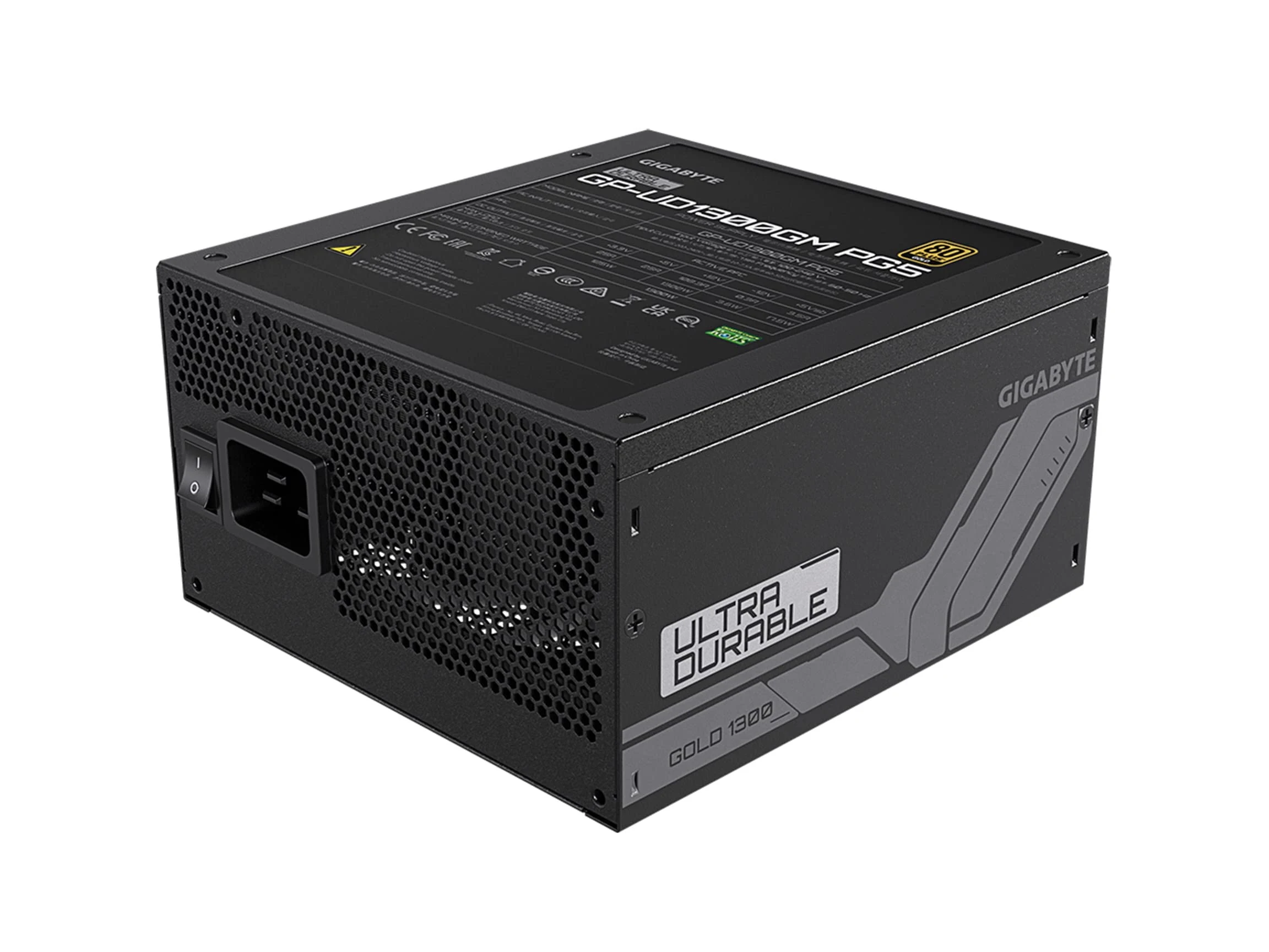 Nguồn PC GIGABYTE UD1300GM PCIE 5.0 - 80 Plus Gold - Full Modular - New