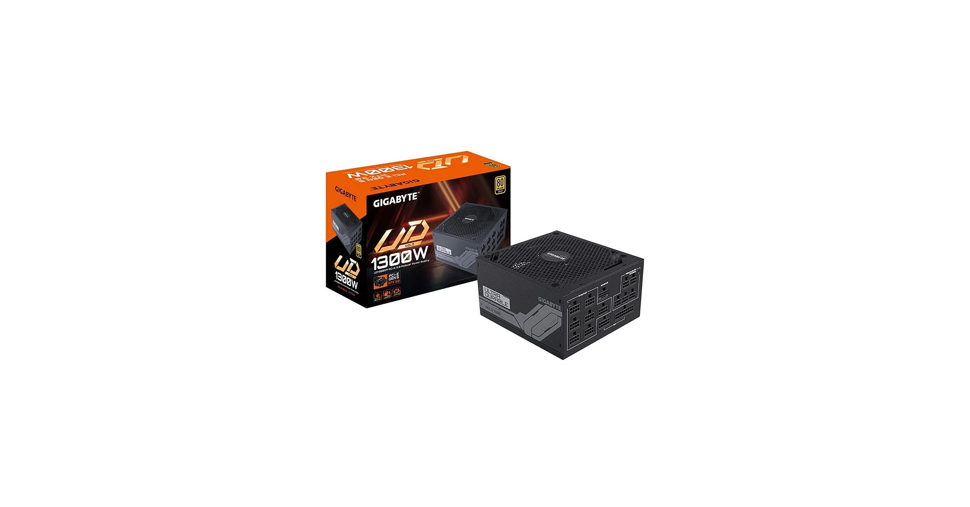 Nguồn PC GIGABYTE UD1300GM PCIE 5.0 - 80 Plus Gold - Full Modular - New