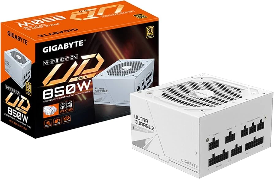 Nguồn PC GIGABYTE UD850GM PCIE 5.0 - 80 Plus Gold - Full Modular - New