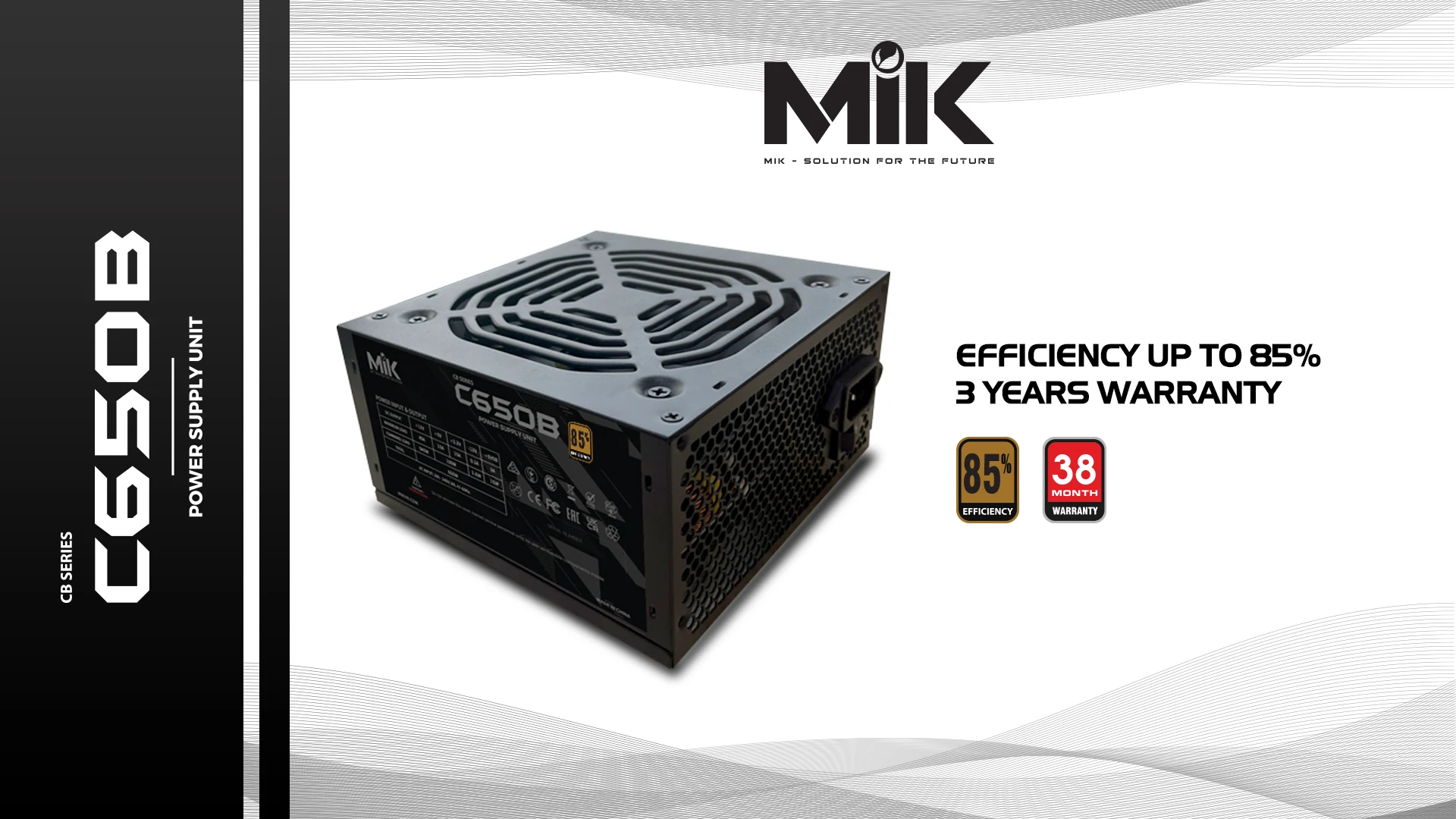 Nguồn PC MIK C650B - 80 Plus Bronze - Non Modular - New