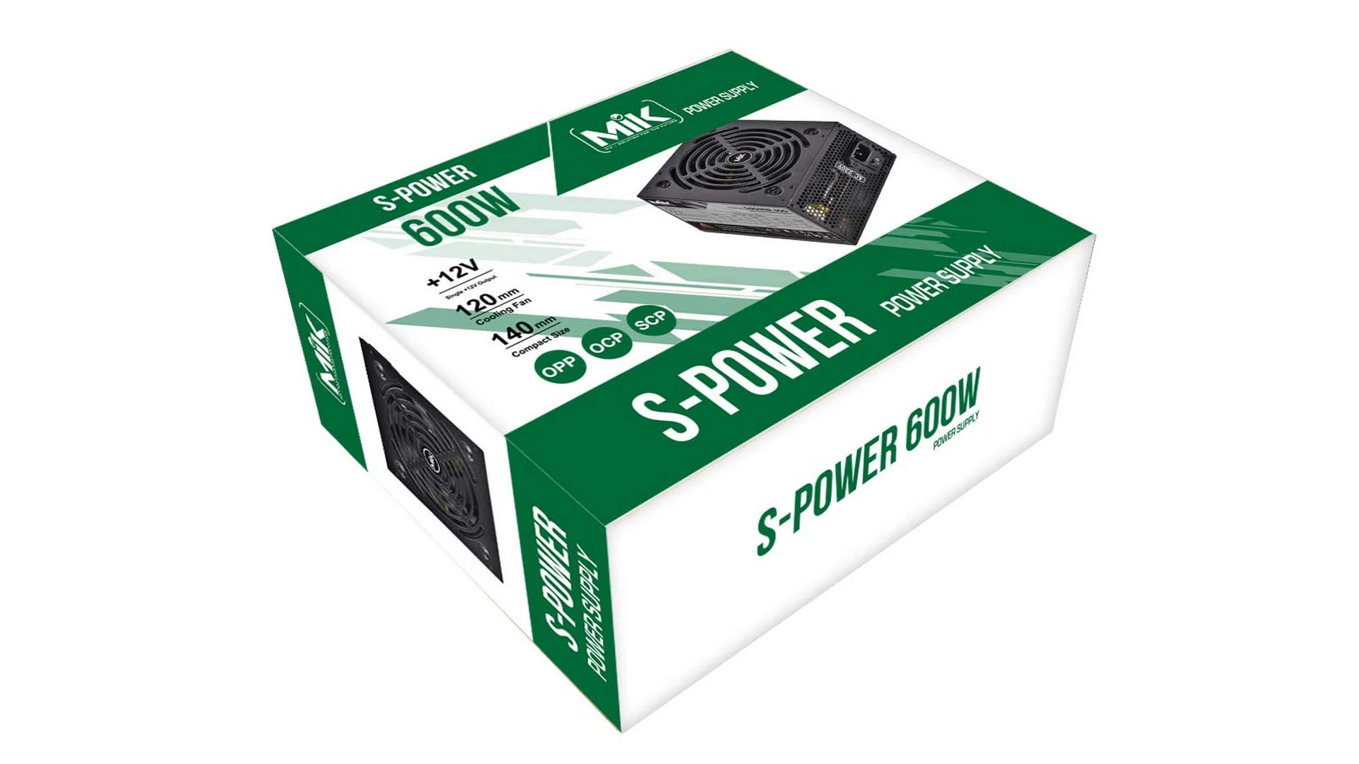 Nguồn PC MIK SPOWER S600 - Non Modular - New