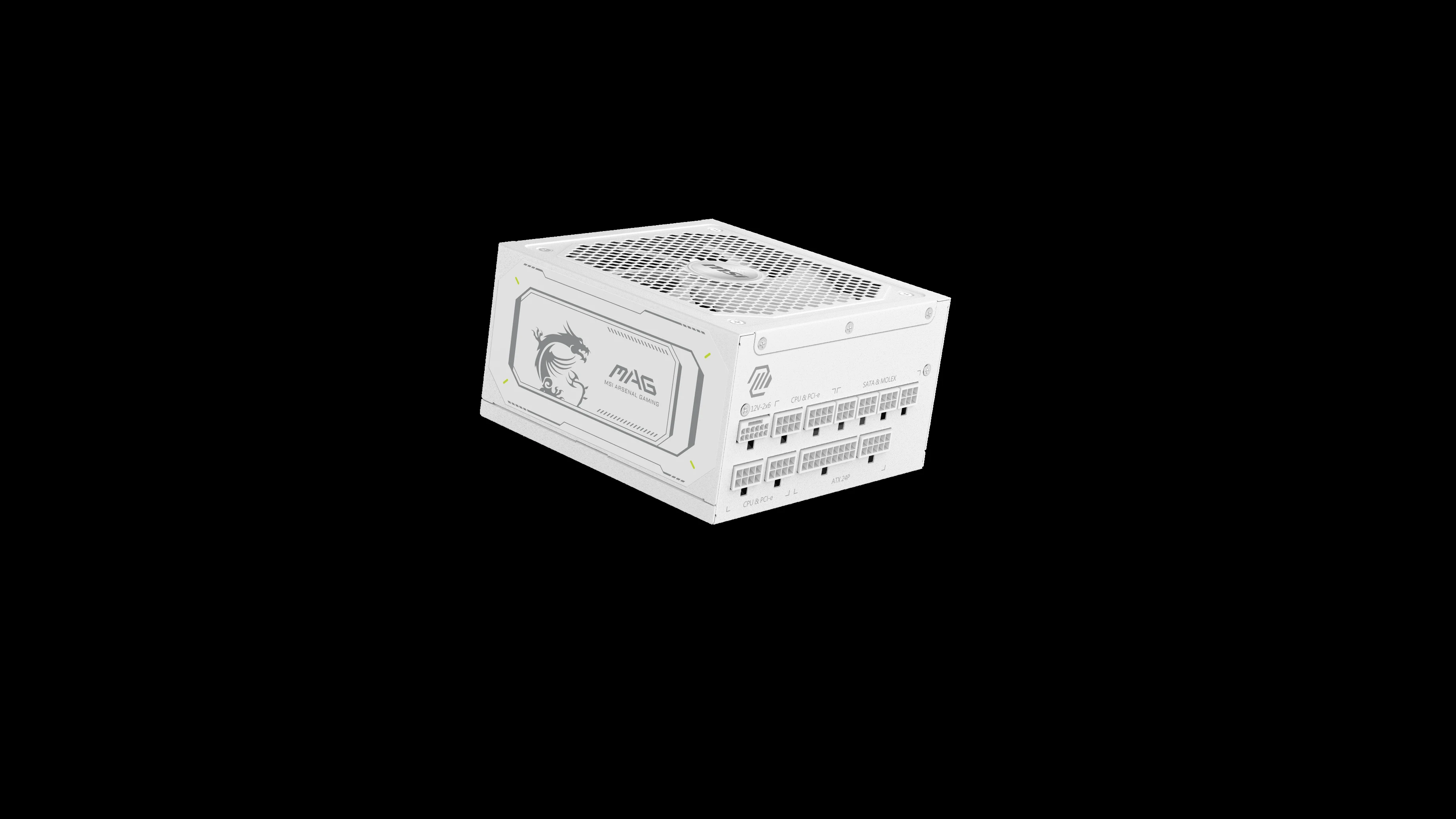 Nguồn PC MSI MAG A1000GL PCIE5 White - 80 Plus Gold - Full Modular - New