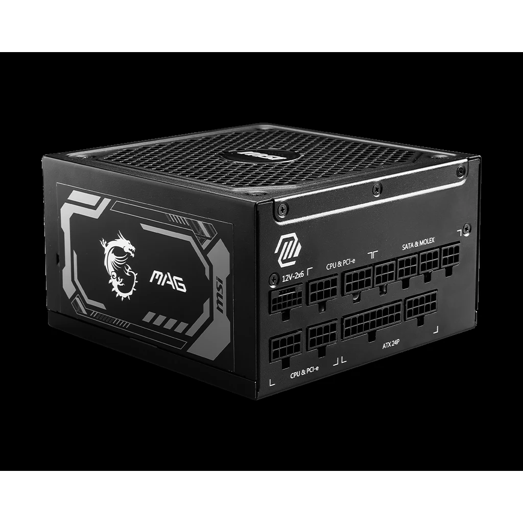 Nguồn PC MSI MAG A1000GL PCIE5 White - 80 Plus Gold - Full Modular - New