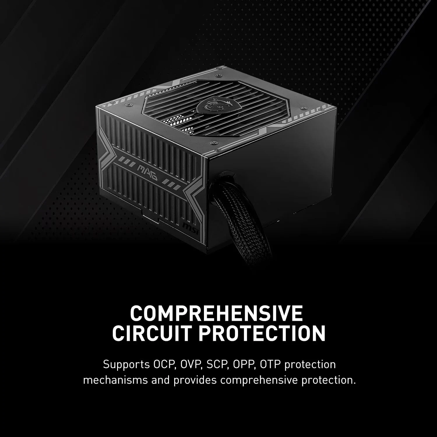 Nguồn PC MSI MAG A550BN - 80 Plus Bronze - Non Modular - New