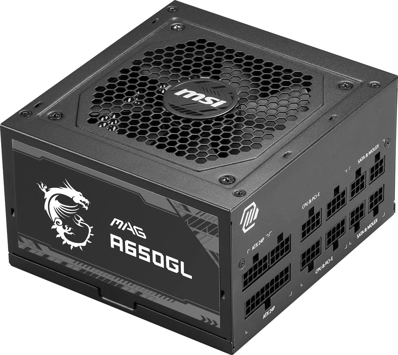 Nguồn PC MSI MAG A650GL - 80 Plus Gold - Full Modular - New