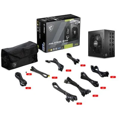 Nguồn PC MSI MAG A750GL - 80 Plus Gold - Full Modular - New