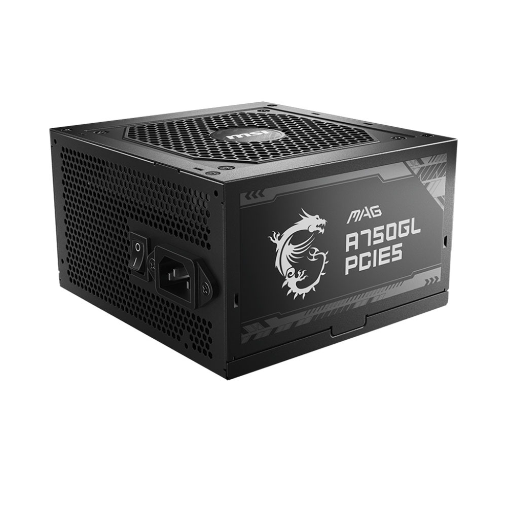 Nguồn PC MSI MAG A750GL PCIE5 - 80 Plus Gold - Full Modular - New