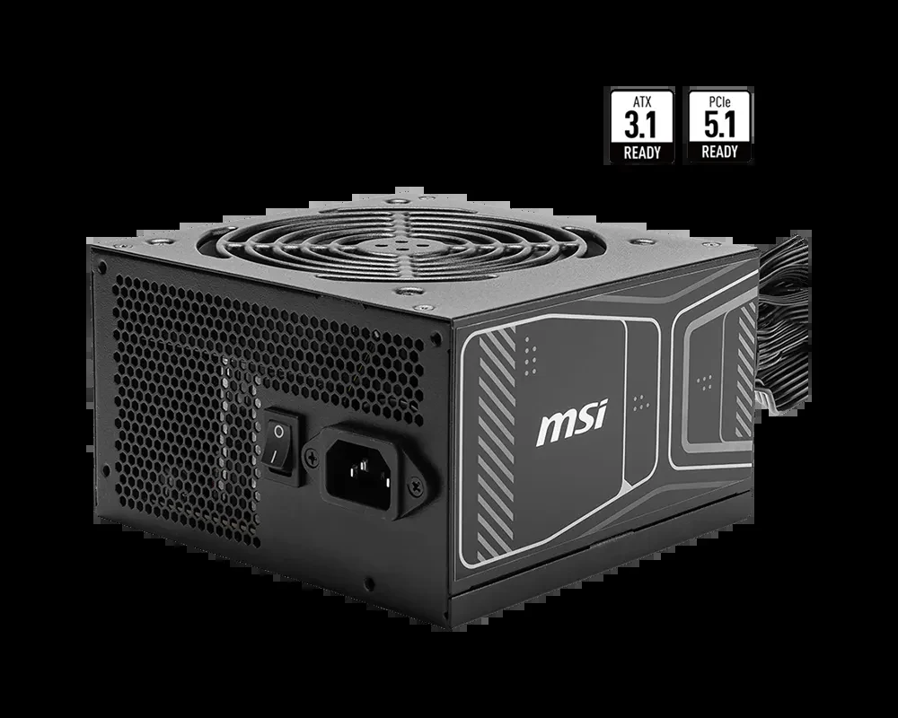 Nguồn PC MSI MAG A850BN - 80 Plus Bronze - Non Modular - New