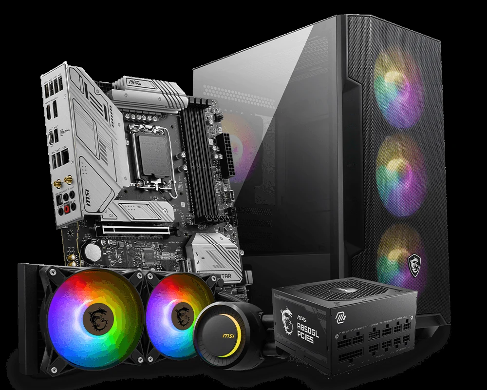 Nguồn PC MSI MAG A850GL PCIE5 - 80 Plus Gold - Full Modular - New