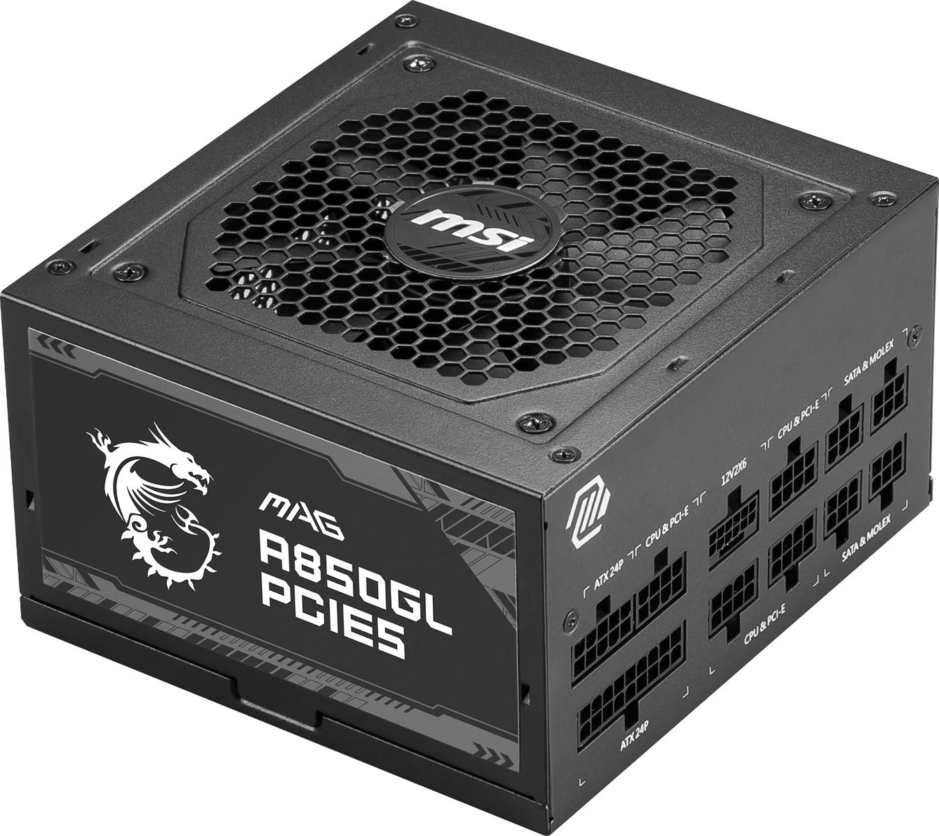 Nguồn PC MSI MAG A850GL PCIE5 - 80 Plus Gold - Full Modular - New