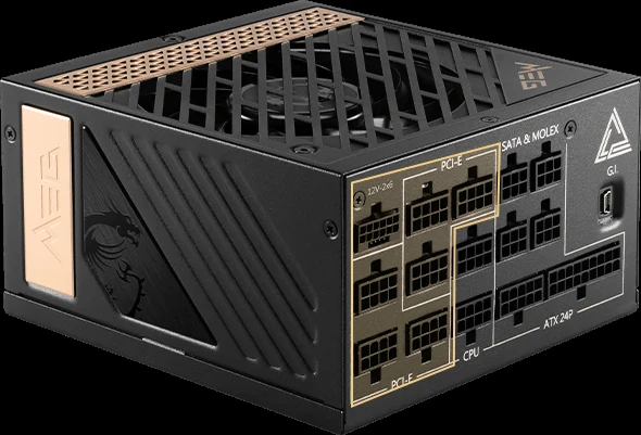 Nguồn PC MSI MEG Ai1000P PCIE5 - 80 Plus Platinum - Full Modular - New