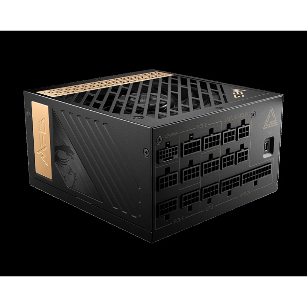 Nguồn PC MSI MEG Ai1300P PCIE5 - 80 Plus Platinum - Full Modular - New