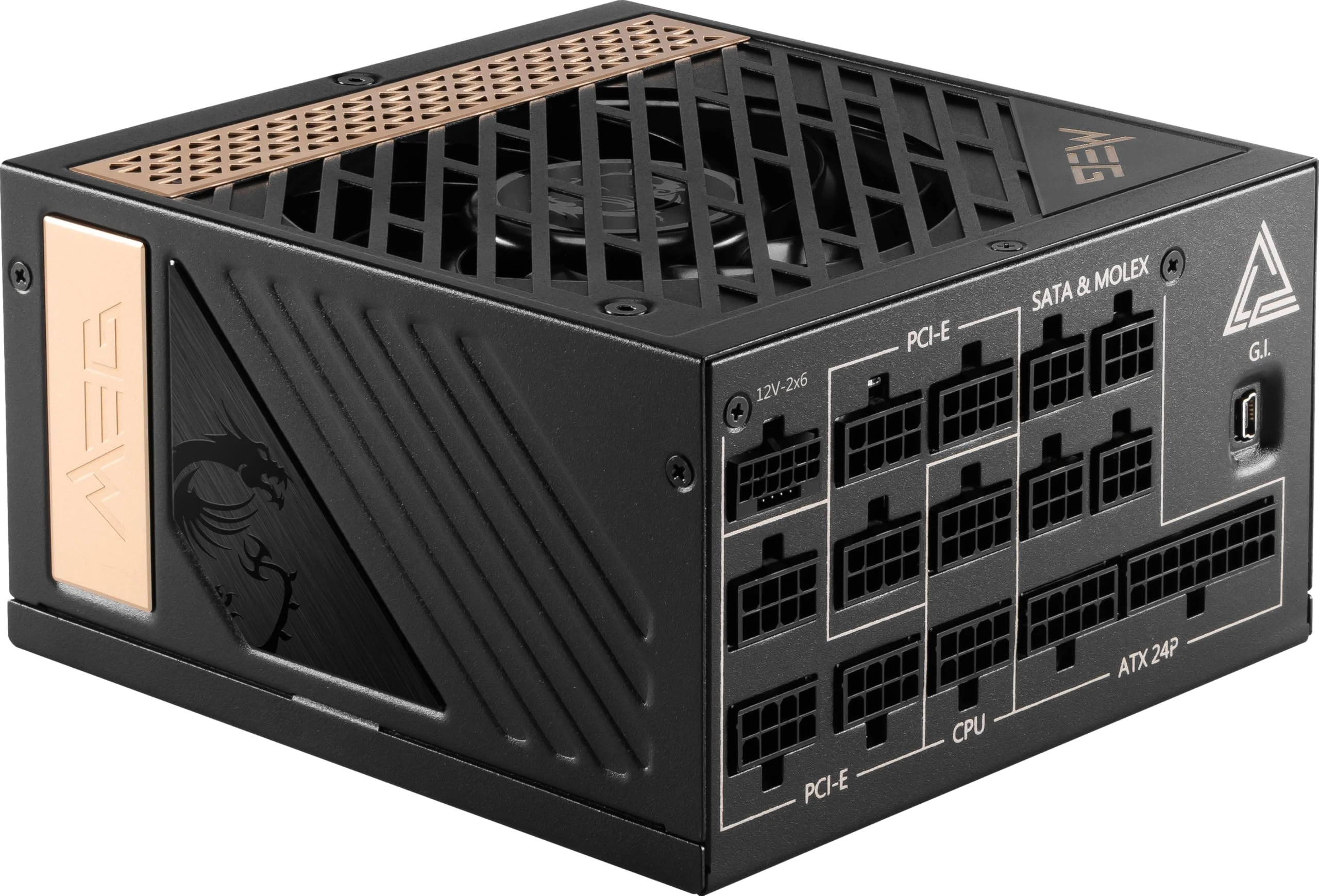 Nguồn PC MSI MEG Ai1300P PCIE5 - 80 Plus Platinum - Full Modular - New