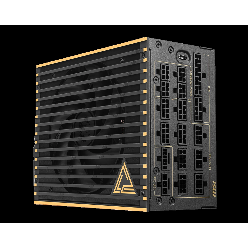 Nguồn PC MSI MEG Ai1600T PCIE5 - 80 Plus Titanium - Full Modular - New