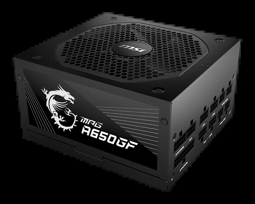 Nguồn PC MSI MPG A650GF - 80 Plus Gold - Full Modular - New