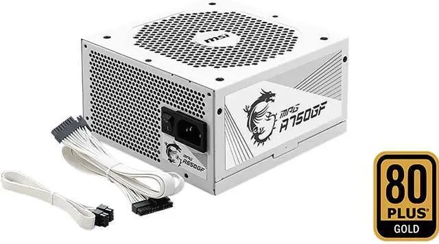 Nguồn PC MSI MPG A750GF - 80 Plus Gold - Full Modular - New
