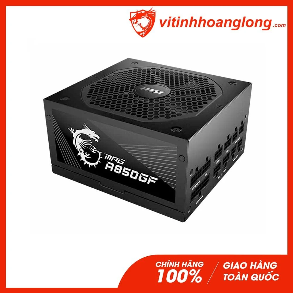 Nguồn PC MSI MPG A850GF - 80 Plus Gold - Full Modular - New