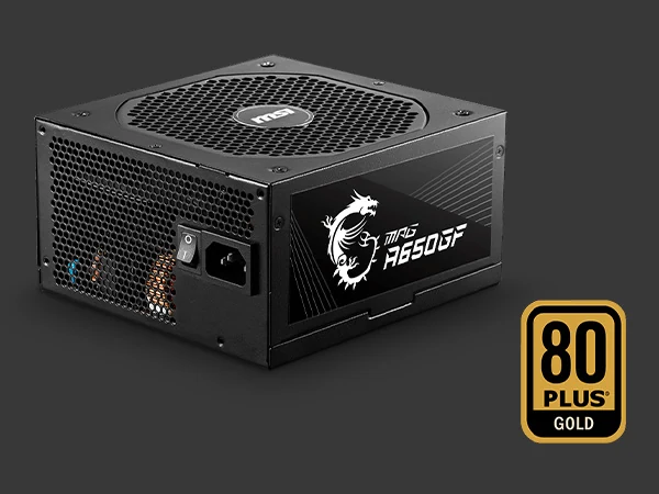 Nguồn PC MSI MPG A850GF - 80 Plus Gold - Full Modular - New