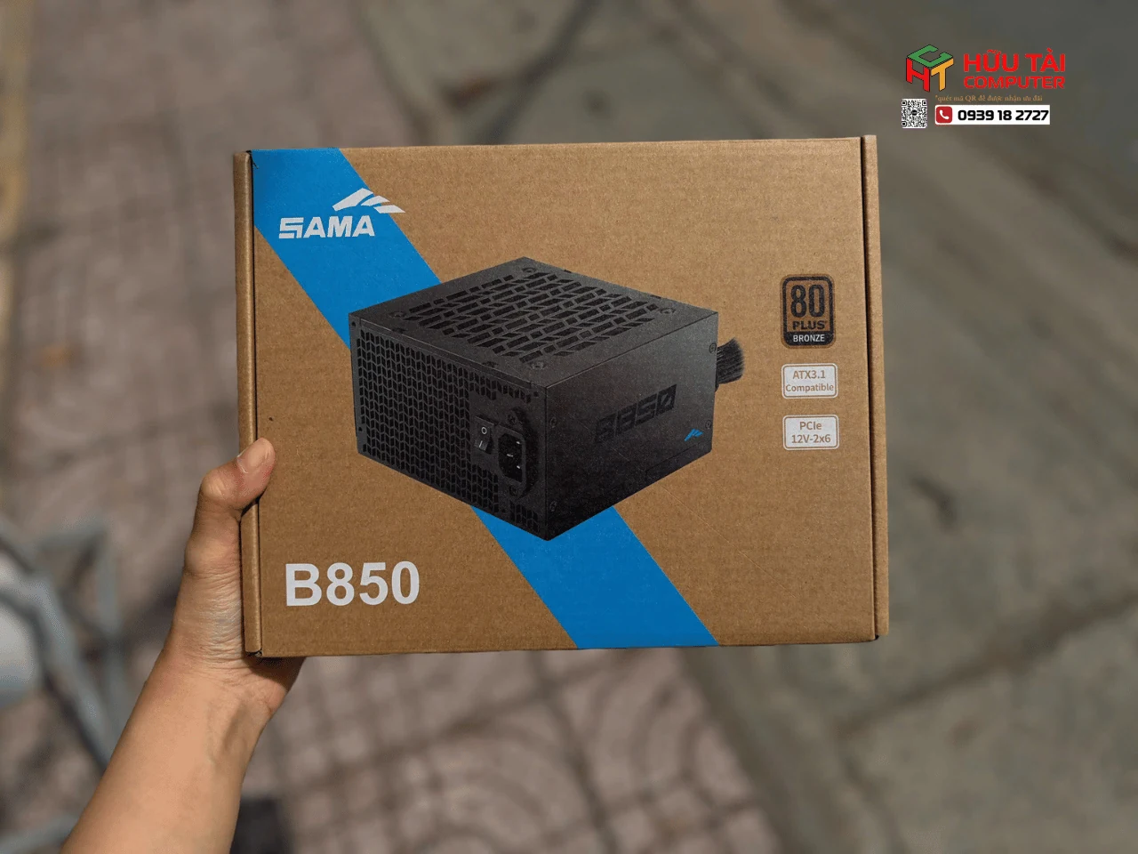 Nguồn PC SAMA B850 ATX 3.1 - 80 Plus Bronze - Non Modular - New