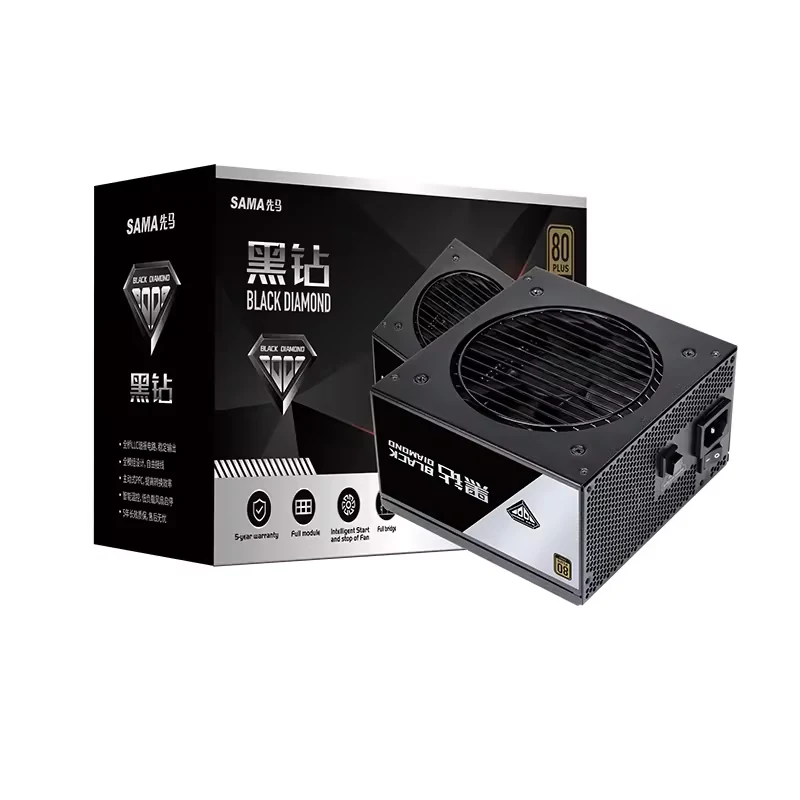 Nguồn PC SAMA Black Diamond 1000W - 80 Plus Gold - Full Modular - New