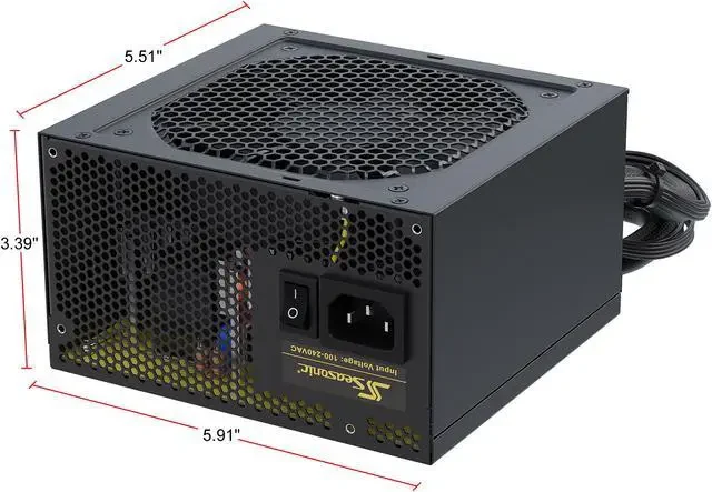 Nguồn PC Seasonic CORE GM 500W - 80 Plus Gold - Semi Modular - New