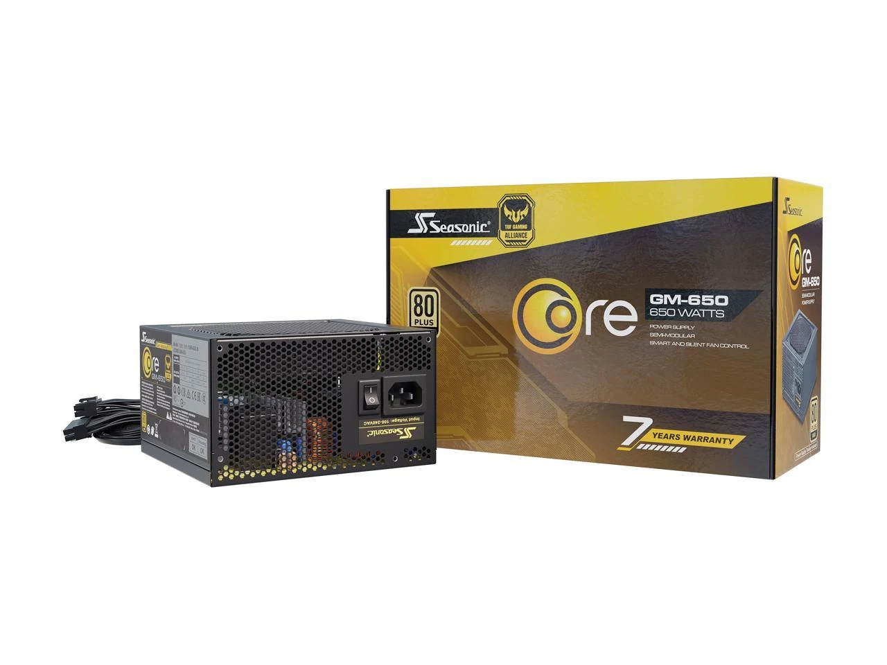 Nguồn PC Seasonic FOCUS GM 650W - 80 Plus Gold - Semi Modular - New
