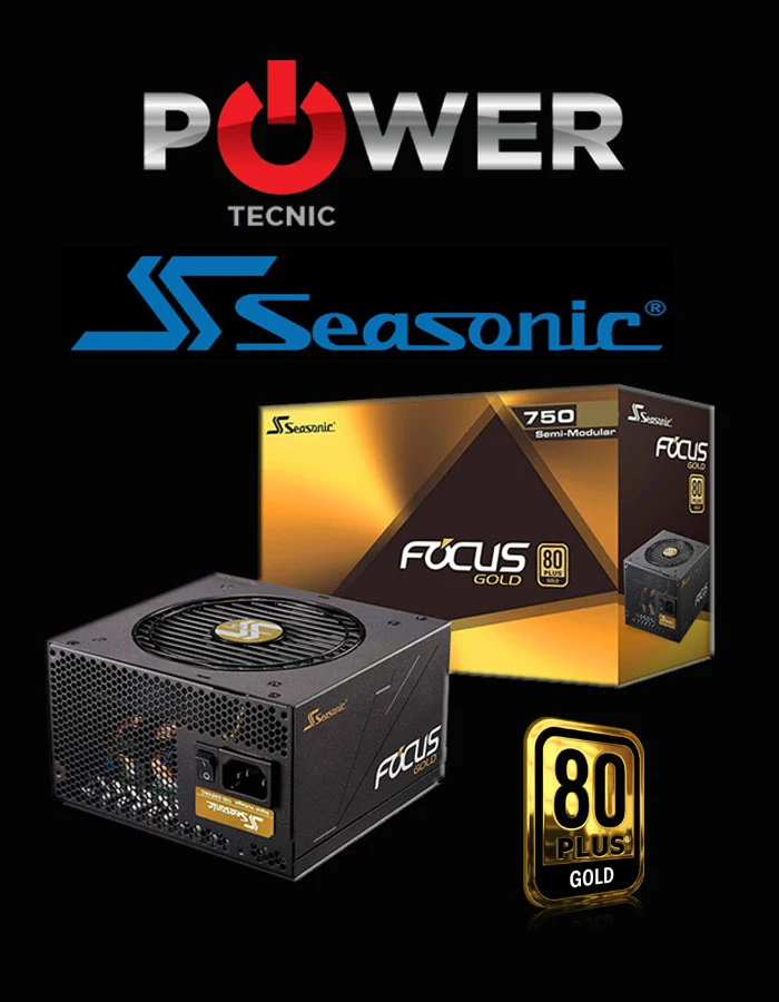 Nguồn PC Seasonic FOCUS GM 750W - 80 Plus Gold - Semi Modular - New