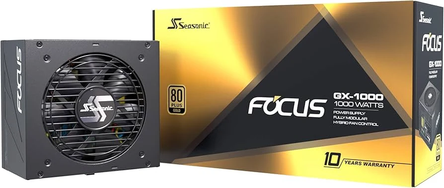 Nguồn PC Seasonic FOCUS GX 1000W - 80 Plus Gold - Full Modular - New