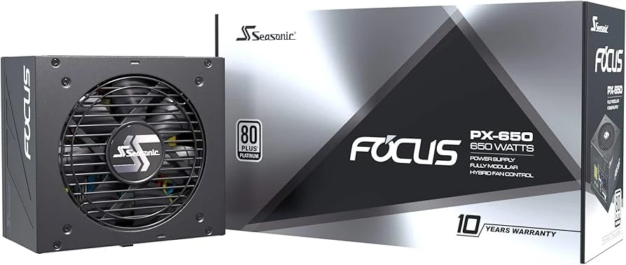 Nguồn PC Seasonic FOCUS PX 650W - 80 Plus Platinum - Full Modular - New