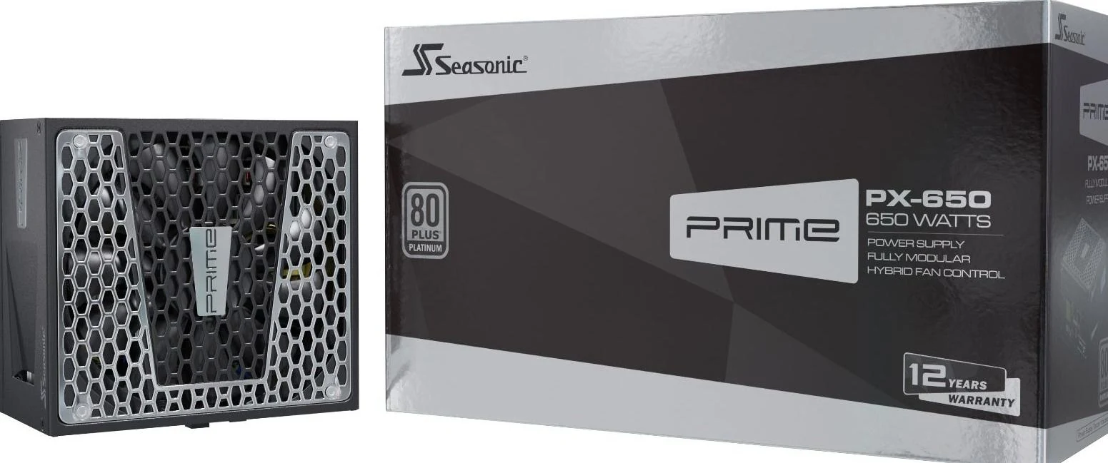 Nguồn PC Seasonic PRIME PX 650W - 80 Plus Platinum - Full Modular - New
