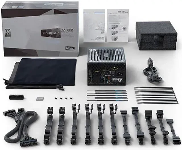 Nguồn PC Seasonic PRIME TX 650W - 80 Plus Titanium - Full Modular - New