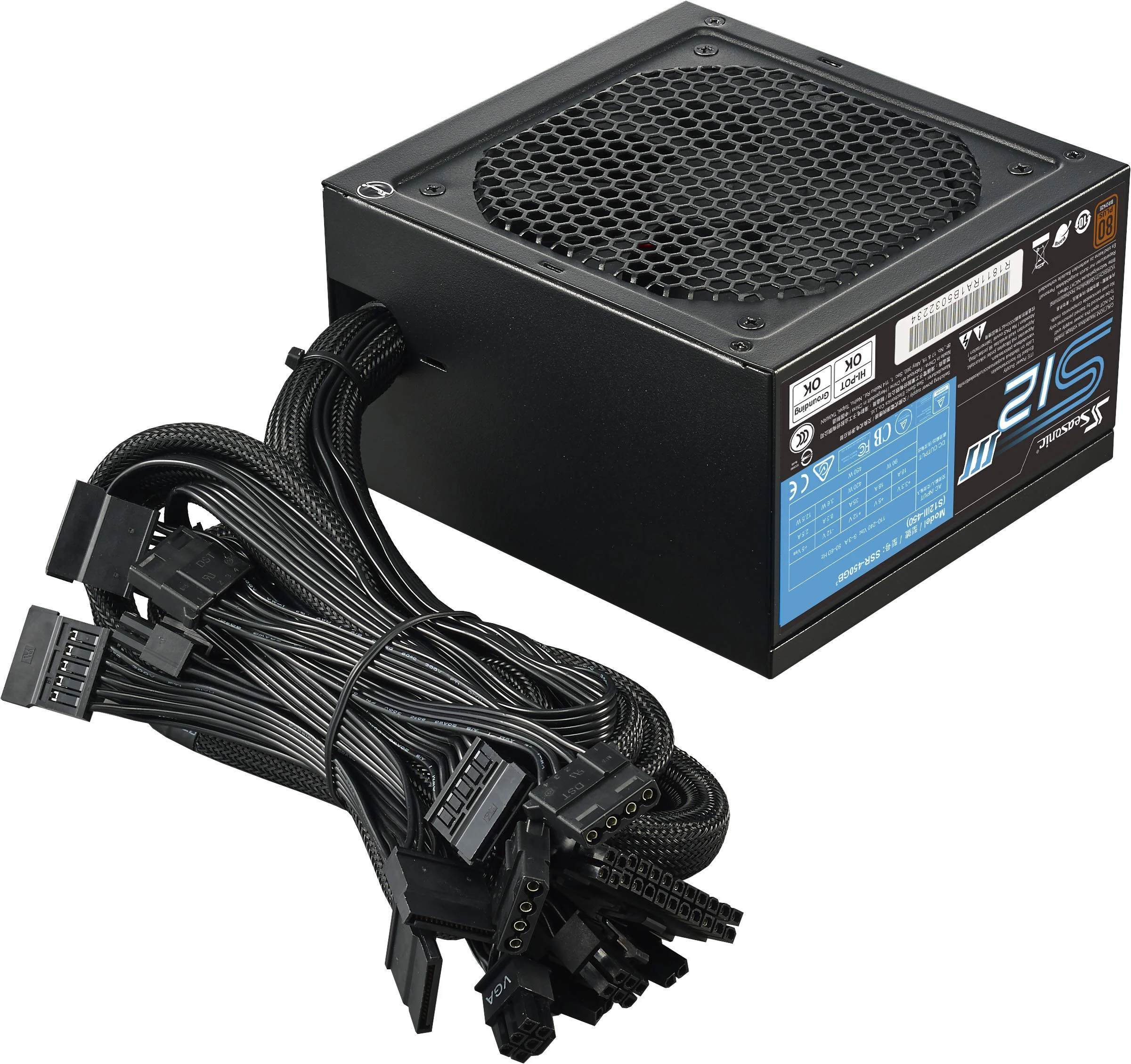 Nguồn PC Seasonic S12III 450W - 80 Plus Bronze - Non Modular - New