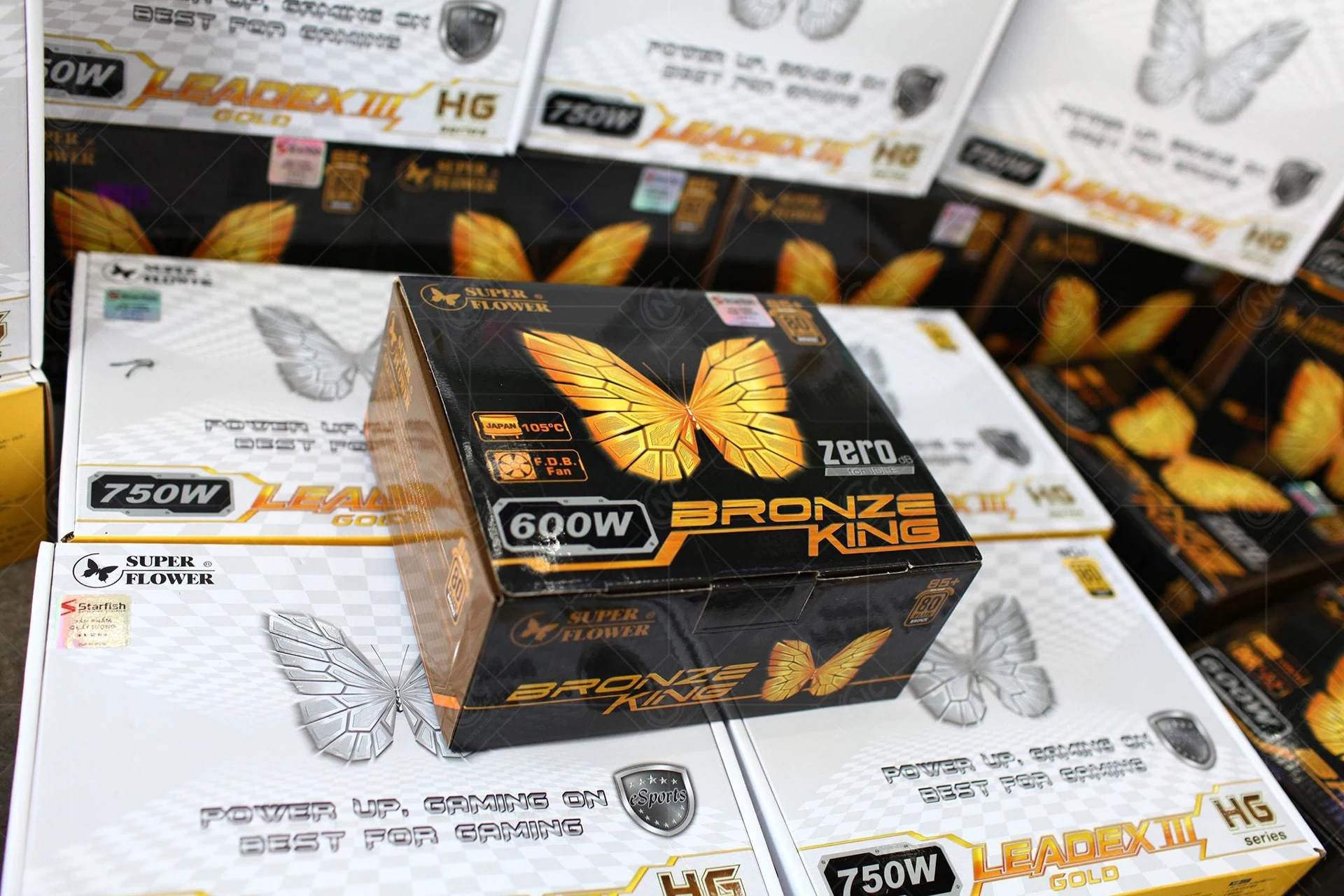 Nguồn PC Super Flower Bronze King ECO 600W - 80 Plus Bronze - Non Modular - New