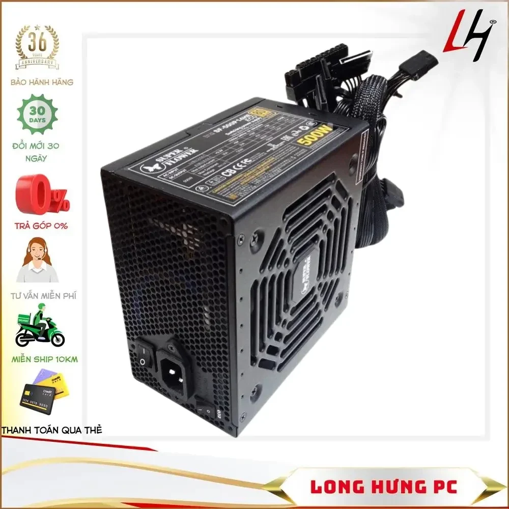 Nguồn PC Super Flower Bronze King ECO 700W - 80 Plus Bronze - Non Modular - New